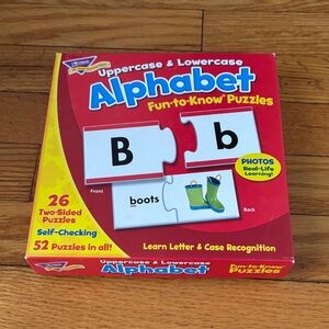 Fun-to-Know Alphabet Puzzles Pairs NEW!